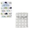 imageCoral Fleece ampamp Fleece Blanket 2PackGray DotTurtles