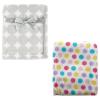 imageCoral Fleece ampamp Fleece Blanket 2PackGray DotsPink Dots