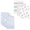 imageFlannel Receiving Blanket 7PackBoy PawsBlue Chevron