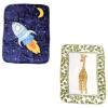 imageHigh Pile Blanket 2PackSpaceshipGiraffe