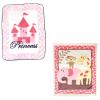 imageHigh Pile ampamp Sherpa Blanket 2PackPink SafariPrincess