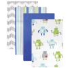 imageLuvable Friends Flannel Receiving Blankets Robot 4 Count