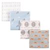 imageLuvable Friends Unisex Baby Cotton Flannel Receiving Blankets Basic Elephant 4Pack One SizeWild Free