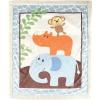 imageLuvable Friends Unisex Baby Plush Blanket with Sherpa Back Blue Elephant One SizeBlue