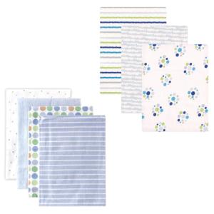 imageFlannel Receiving Blanket 7PackBoy PawsBlue Dots