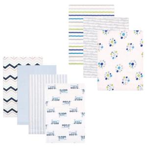 imageFlannel Receiving Blanket 7PackBoy PawsTrain