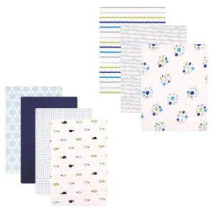 imageFlannel Receiving Blanket 7PackBoy PawsTurtles