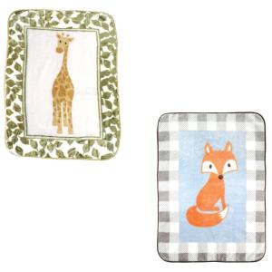 imageHigh Pile Blanket 2PackGiraffeFox