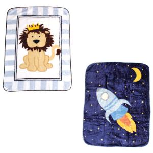 imageHigh Pile Blanket 2PackLionSpaceship