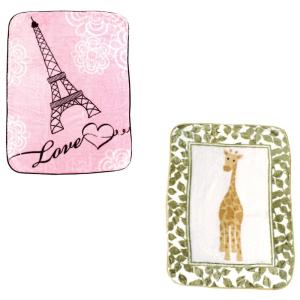 imageHigh Pile Blanket 2PackParisGiraffe