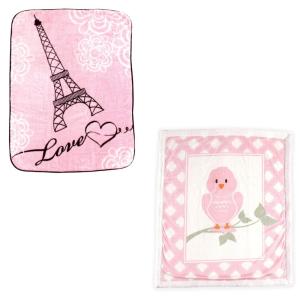 imageHigh Pile ampamp Sherpa Blanket 2PackBirdParis