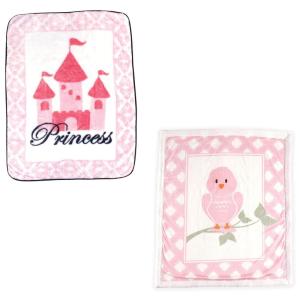 imageHigh Pile ampamp Sherpa Blanket 2PackBirdPrincess