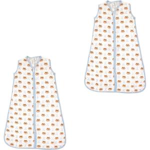 imageLuvable Friends Unisex Baby Sleeveless Muslin Cotton Sleeping Bag Sack Blanket Fox Muslin 2Pack 1218 MonthsFox Muslin 2pack