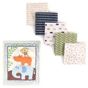 imagePlush Blanket with Sherpa Back ampamp Flannel Blanket 5PackBoy ElephantRhino