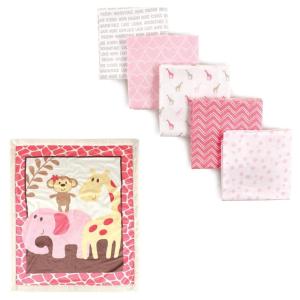 imagePlush Blanket with Sherpa Back ampamp Flannel Blanket 5PackGirl ElephantGiraffe