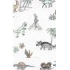 imageLuvable Friends Hudson Baby Flannel Burp Cloths 10pk SetGray Dinosaur Journey
