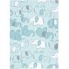 imageLuvable Friends Hudson Baby Flannel Burp Cloths 4pk SetBlue Elephant Journey
