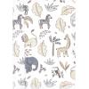 imageLuvable Friends Hudson Baby Flannel Burp Cloths 4pk SetGray Neutral Safari