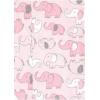 imageLuvable Friends Hudson Baby Flannel Burp Cloths 4pk SetPink Elephant Parade