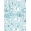 imageLuvable Friends Hudson Baby Flannel Burp Cloths 7pk SetBlue Elephant Journey