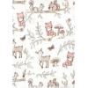 imageLuvable Friends Hudson Baby Flannel Burp Cloths 7pk SetPink Forest Friends
