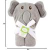 imageLuvable Friends Unisex Baby Cotton Animal Face Hooded Towel Duck One SizeElephant