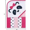 imageLuvable Friends Unisex Baby Hooded Towel with Five Washcloths CottonPolyesterIkat Elephant One SizePanda