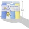 imageLuvable Friends Unisex Baby Super Soft Cotton Washcloths Dinosaur One SizeBlue Monkey