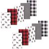 imageLuvable Friends Hudson Baby Flannel Burp Cloths 10pkBuffalo Plaid Moose