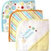 imageLuvable Friends Unisex Baby Cotton Terry Hooded Towels Blue Whale One SizeYellow