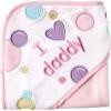 imageLuvable Friends Unisex Baby Hooded Towel and Washcloth Pink Owl One SizePink Dad