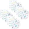 imageLuvable Friends Unisex Baby Muslin WashclothsBasic Elephant