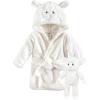 imageLuvable Friends Unisex Baby Plush Bathrobe and Toy SetLamb