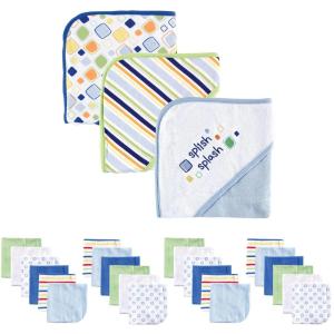 imageLuvable Friends Baby Hooded Towel and Washcloth Set 27 Piece Pink FoxSplish Splash