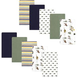imageLuvable Friends Hudson Baby Flannel Burp Cloths 10pk SetDesert Wildlife