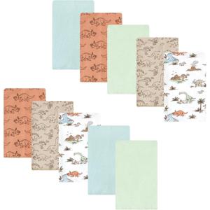 imageLuvable Friends Hudson Baby Flannel Burp Cloths 10pk SetDino Exploration
