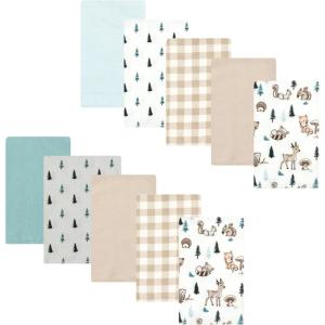imageLuvable Friends Hudson Baby Flannel Burp Cloths 10pk SetForest Critters