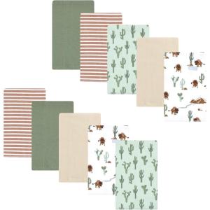 imageLuvable Friends Hudson Baby Flannel Burp Cloths 10pk SetForest Trail
