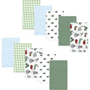 imageLuvable Friends Hudson Baby Flannel Burp Cloths 10pk SetGarden Bugs