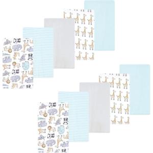 imageLuvable Friends Hudson Baby Flannel Burp Cloths 10pk SetKangaroo Pastel