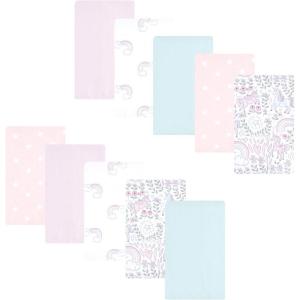 imageLuvable Friends Hudson Baby Flannel Burp Cloths 10pk SetMagical Unicorn