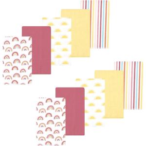 imageLuvable Friends Hudson Baby Flannel Burp Cloths 10pk SetSunny Sky