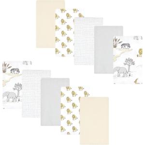 imageLuvable Friends Hudson Baby Flannel Burp Cloths 10pk SetWild Safari World