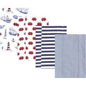 imageLuvable Friends Hudson Baby Flannel Burp Cloths 4pk SetCoastal Lighthouse