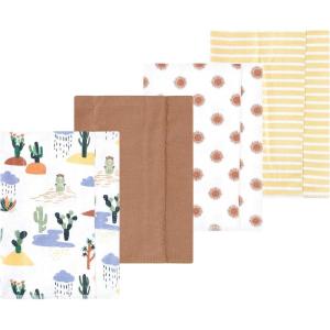 imageLuvable Friends Hudson Baby Flannel Burp Cloths 4pk SetDesert Trail