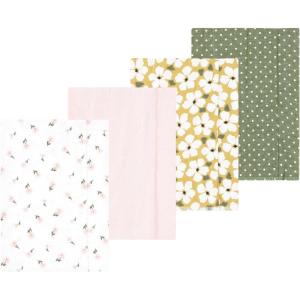 imageLuvable Friends Hudson Baby Flannel Burp Cloths 4pk SetGreen Garden