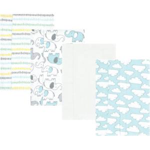 imageLuvable Friends Hudson Baby Flannel Burp Cloths 4pk SetNew Elephant