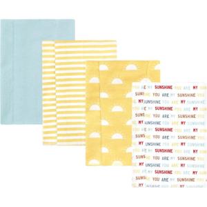 imageLuvable Friends Hudson Baby Flannel Burp Cloths 4pk SetSunshine