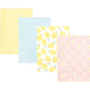 imageLuvable Friends Hudson Baby Flannel Burp Cloths 4pk SetYellow Daisy