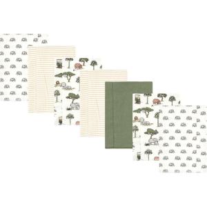 imageLuvable Friends Hudson Baby Flannel Burp Cloths 7pk SetJungle Safari